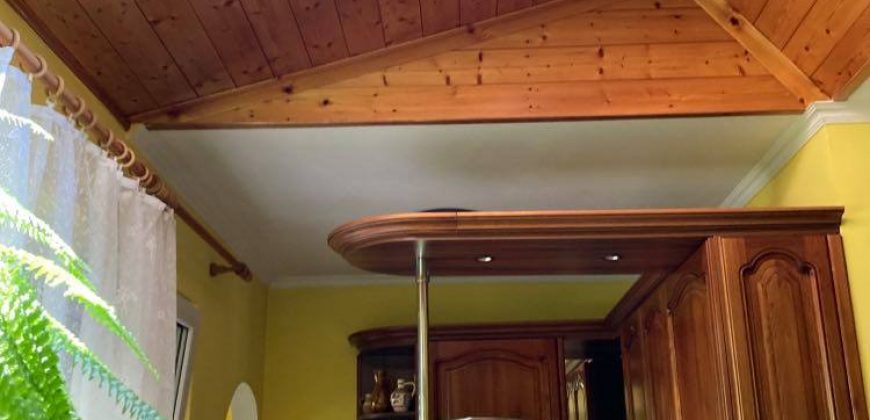 Csillaghegy legjobb utcájában pár éve épült ház gyönyörű veteményeskerttel